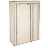 Tectake Stoffschrank 6 Fächer 107x175x45cm - Beige - 402529