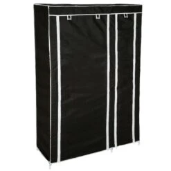 Tectake Stoffschrank 3 Fächer Inkl. 3 Boxen 87x159x49cm - Schwarz - 402534 -Tectake 8e8a167c 0c72 43b1 bc52 900d4a857d32 1