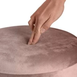 Tectake Sitzhocker Sarina Gepolstert In Samtoptik 300kg Mit Stauraum - Rosa - 403958 -Tectake 8f37682d 2243 4a51 8f7f 3742fcff3e03