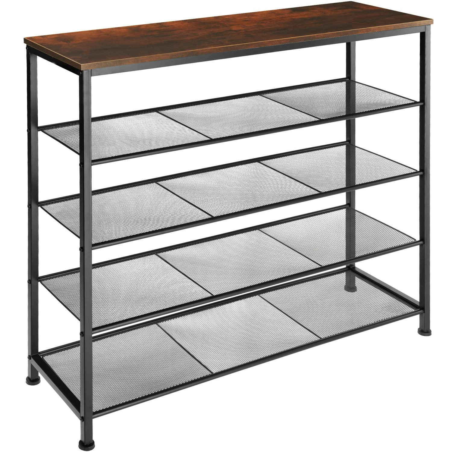 Tectake Schuhregal Portsmouth 100x30,5x72,5cm - Industrial Dunkelbraun - 404287 5 Tectake Schuhregal Portsmouth 100x30,5x72,5cm - Industrial Dunkelbraun - 404287 – Bild 5