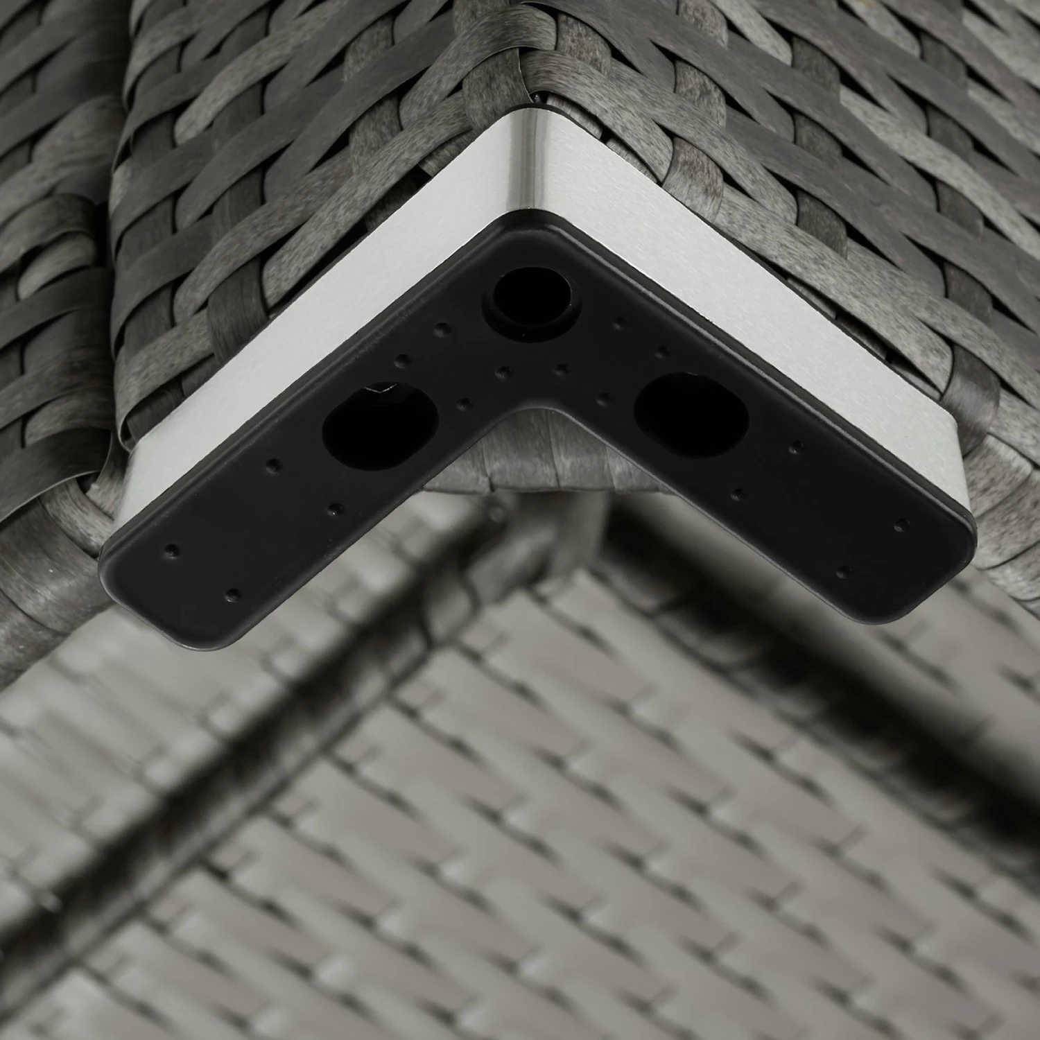 Tectake Rattan Sitzhocker - Grau - 403582 7 Tectake Rattan Sitzhocker - Grau - 403582 – Bild 7