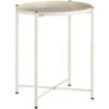 Tectake Beistelltisch Chester 45,5x45,5x53cm - Creme - 404189