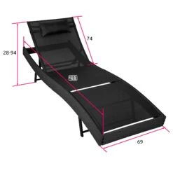 Tectake Sonnenliege Rattan Delphine - Schwarz - 402057 12 Tectake Sonnenliege Rattan Delphine - Schwarz - 402057 -Tectake 95f51e0c e89b 4734 9ac8 4f428583131a