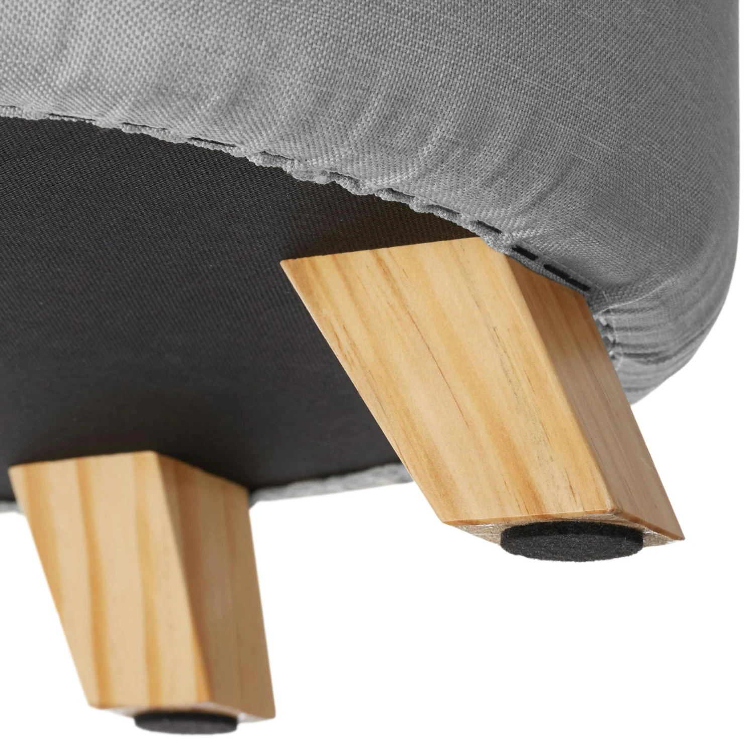 Tectake Sitzhocker Suna In Leinenoptik 150kg Mit Stauraum - Hellgrau - 403965 6 Tectake Sitzhocker Suna In Leinenoptik 150kg Mit Stauraum - Hellgrau - 403965 – Bild 6