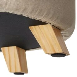 Tectake Sitzhocker Suna In Leinenoptik 150kg Mit Stauraum - Sand - 403966 -Tectake a1368639 63c0 4a2d af1e c71b1d5576e4