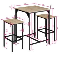 Tectake Barset Inverness - Industrial Holz Hell, Eiche Sonoma - 404363 13 Tectake Barset Inverness - Industrial Holz Hell, Eiche Sonoma - 404363 -Tectake a706a289 5f9e 4d8c 89d5 832f861b477b