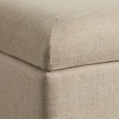 Tectake Sitzhocker Elva Gepolstert In Leinenoptik 300kg Mit Stauraum - Sand - 403978 -Tectake a79a22b2 2bc6 4031 b7bd e4afd2a734e9