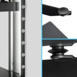 Tectake Wandregal Mit 3 Ablagen Für DVD-Player Und Receiver, 80x42x34cm - Schwarz - 400349 -Tectake a7fc845f 7797 45cf a622 7d8c29a271e6