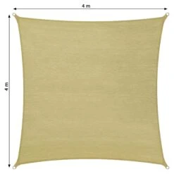 Tectake Polyethylen Sonnensegel Quadratisch Beige - 400 X 400 Cm - 402606 12 Tectake Polyethylen Sonnensegel Quadratisch Beige - 400 X 400 Cm - 402606 -Tectake ab5f0133 37d8 4820 b69a cb593c6c7924