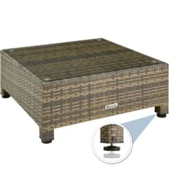 Tectake Rattan Lounge Mit Aluminiumgestell Inkl. Bezüge In 2 Farben - Natur - 403743 -Tectake af082eab f223 4320 8021 62ad2418707b