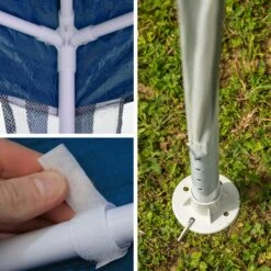 Tectake Garten Pavillon 9x3m Mit 8 Seitenteilen - Blau - 400935 13 Tectake Garten Pavillon 9x3m Mit 8 Seitenteilen - Blau - 400935 -Tectake af9d1944 a86c 4b8e 90f8 b7db4ab2812a