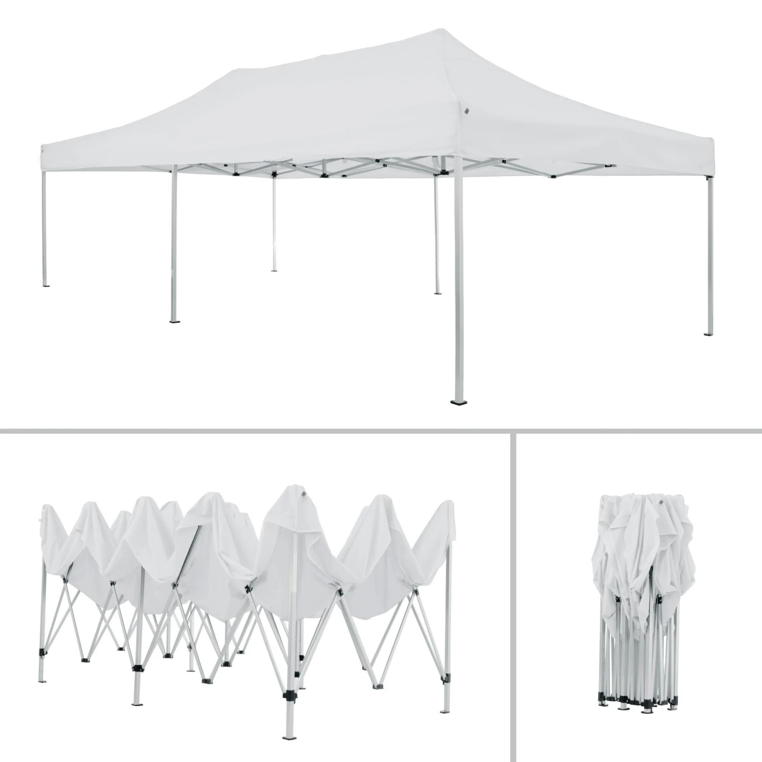 Tectake Faltbarer Garten Pavillon 3x6m Mit 2 Seitenteilen - Weiß - 403158 6 Tectake Faltbarer Garten Pavillon 3x6m Mit 2 Seitenteilen - Weiß - 403158 – Bild 6