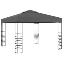 Tectake Gartenpavillon Leyla 390 X 290cm - Anthrazit - 403272 -Tectake b72fc0f6 d767 4d92 a7df bf8caedc6b2d