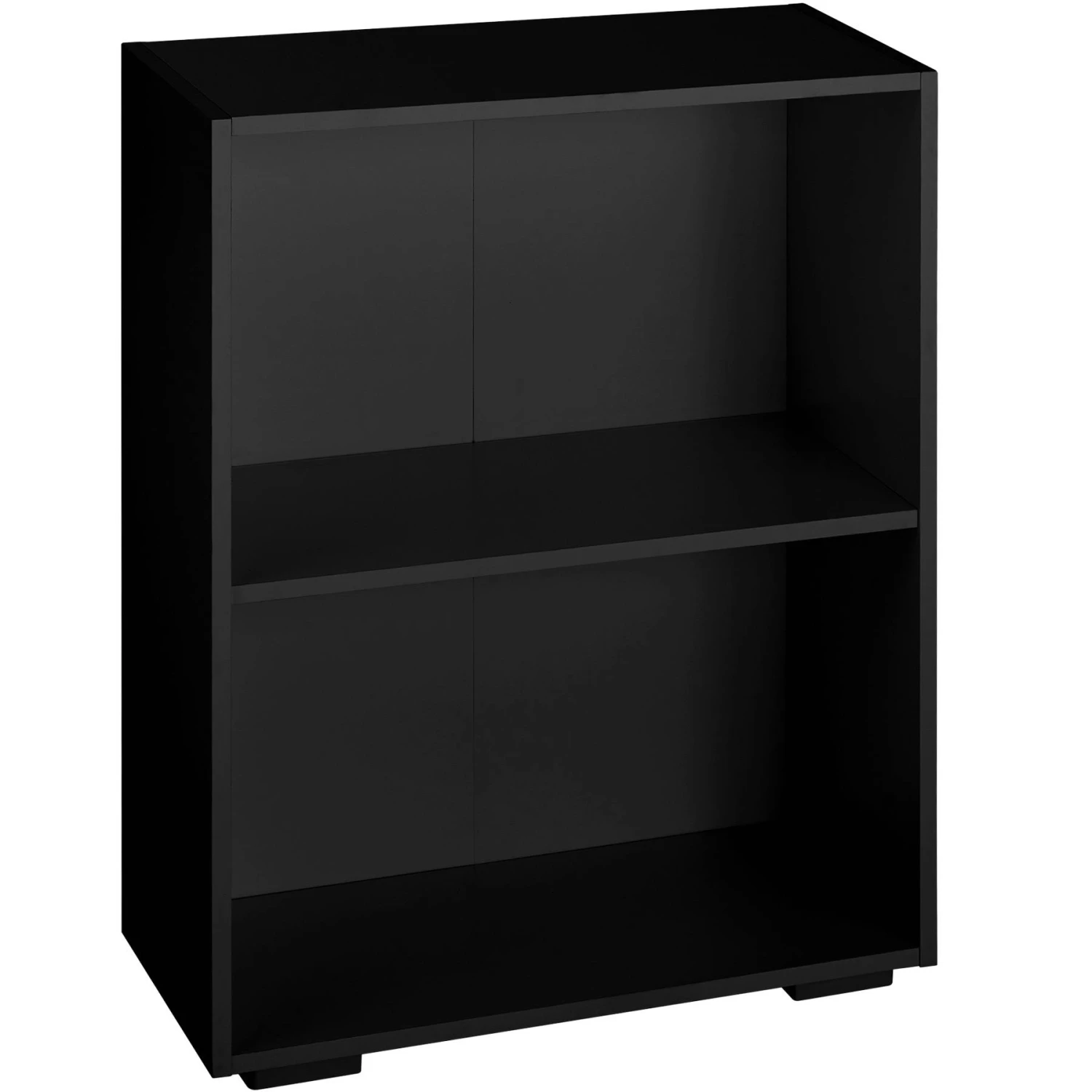 Tectake Bücherregal Lexi 2 Fächer 60x30x77cm - Schwarz - 404136 1 Tectake Bücherregal Lexi 2 Fächer 60x30x77cm - Schwarz - 404136