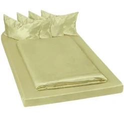 Tectake 2 Bettwäsche-Sets Satin 200x150cm 6-tlg. - Grün - 401914 -Tectake b96f5a5f baa5 4890 a9b4 b66ea364bbe2