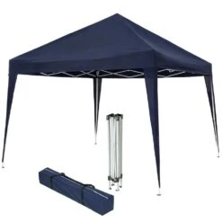 Tectake Faltbarer Garten Pavillon 3x3m Mit 4 Seitenteilen - Blau - 403155 11 Tectake Faltbarer Garten Pavillon 3x3m Mit 4 Seitenteilen - Blau - 403155 -Tectake bc84727b df17 4fa0 8537 7226a2d671b9 1