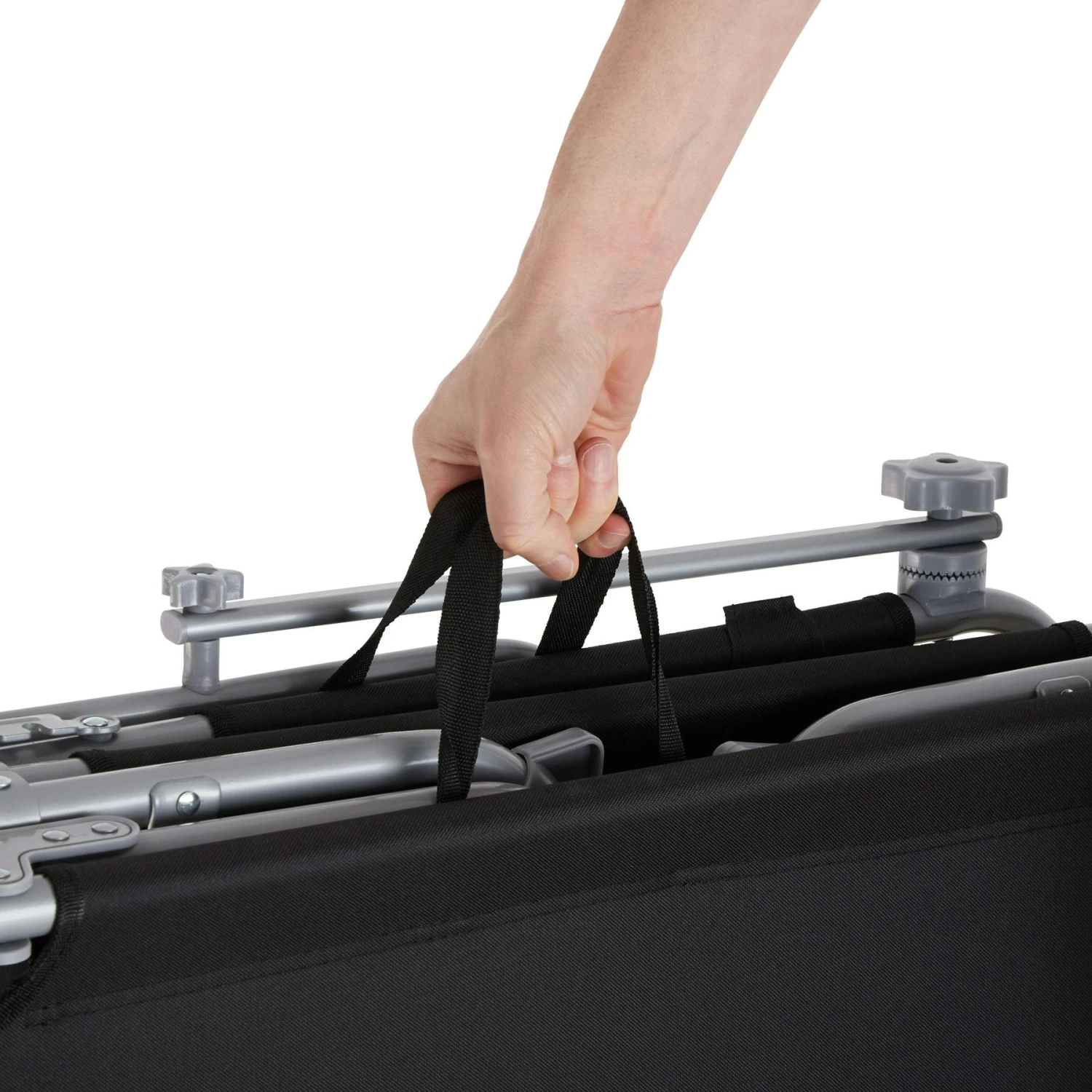 Tectake Gartenliege 4-stufig Mit Kopfpolster - Schwarz - 403415 7 Tectake Gartenliege 4-stufig Mit Kopfpolster - Schwarz - 403415 – Bild 7