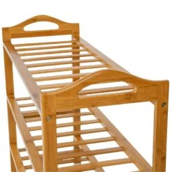 Tectake Bambus Schuhbank Mit 4 Ebenen 67,5x26x68cm - Braun - 401652 -Tectake bdc3577e 8a1b 4263 be8e 40e71bc2072b