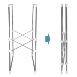 Tectake Kleiderständer Ausziehbar 2 Stangen 84x42x170cm - Grau - 401891 13 Tectake Kleiderständer Ausziehbar 2 Stangen 84x42x170cm - Grau - 401891 -Tectake bde5921b a958 4f2b b047 581252d9d50b