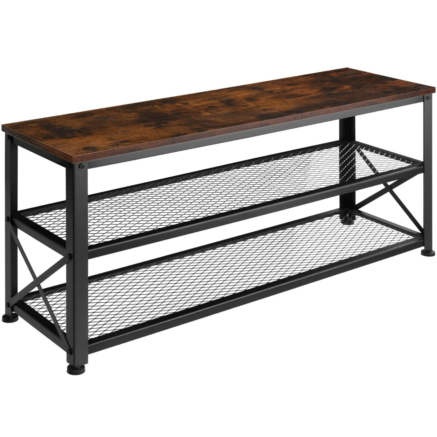 Tectake Schuhregal Bournemouth 75,5x30,5x85,5cm - Industrial Dunkelbraun - 404279 4 Tectake Schuhregal Bournemouth 75,5x30,5x85,5cm - Industrial Dunkelbraun - 404279 – Bild 4