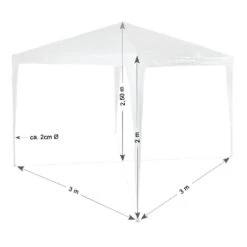 Tectake Garten Pavillon 3x3m Mit 3 Seitenteilen - Weiß - 400932 13 Tectake Garten Pavillon 3x3m Mit 3 Seitenteilen - Weiß - 400932 -Tectake c450e335 1ec3 42f3 bd4e 7bdd6e542d5b