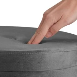 Tectake Sitzhocker Ava Gepolstert In Samtoptik 300kg Mit Stauraum - Dunkelgrau - 403951 -Tectake c79e354c d7be 4eb6 8a67 5a89d3d9c15c