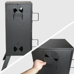 Tectake Räucherofen Mit Temperaturanzeige - Schwarz - 401412 13 Tectake Räucherofen Mit Temperaturanzeige - Schwarz - 401412 -Tectake cb43c7c3 1fd2 43f3 beb7 4491c5184c89