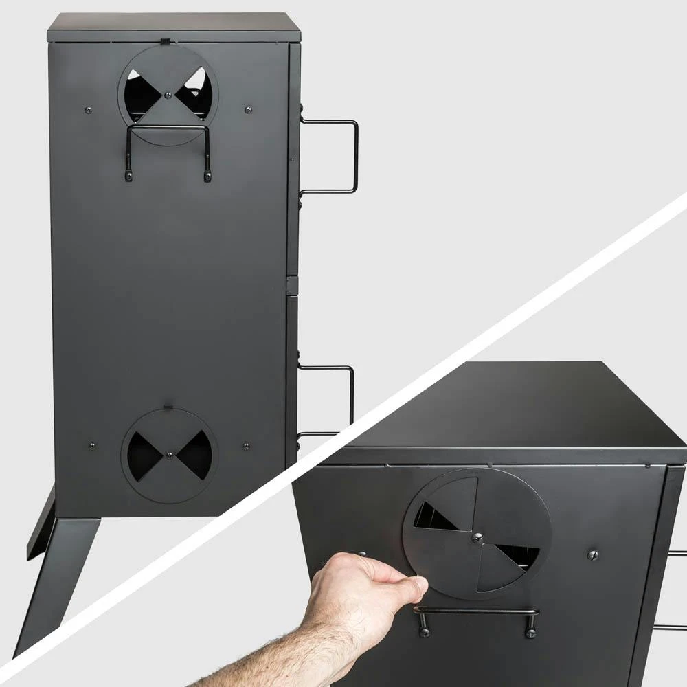 Tectake Räucherofen Mit Temperaturanzeige - Schwarz - 401412 7 Tectake Räucherofen Mit Temperaturanzeige - Schwarz - 401412 – Bild 7