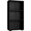 Tectake Bücherregal Lexi 3 Fächer 60x30x115cm - Schwarz - 404137