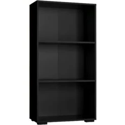 Tectake Bücherregal Lexi 3 Fächer 60x30x115cm - Schwarz - 404137