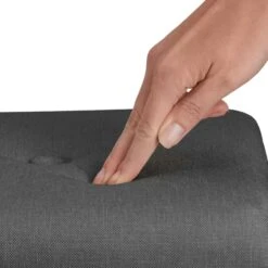 Tectake Sitzhocker Elva Gepolstert In Leinenoptik 300kg Mit Stauraum - Dunkelgrau - 403976 -Tectake d2bace10 1a9f 4a86 97c4 626682f75d52