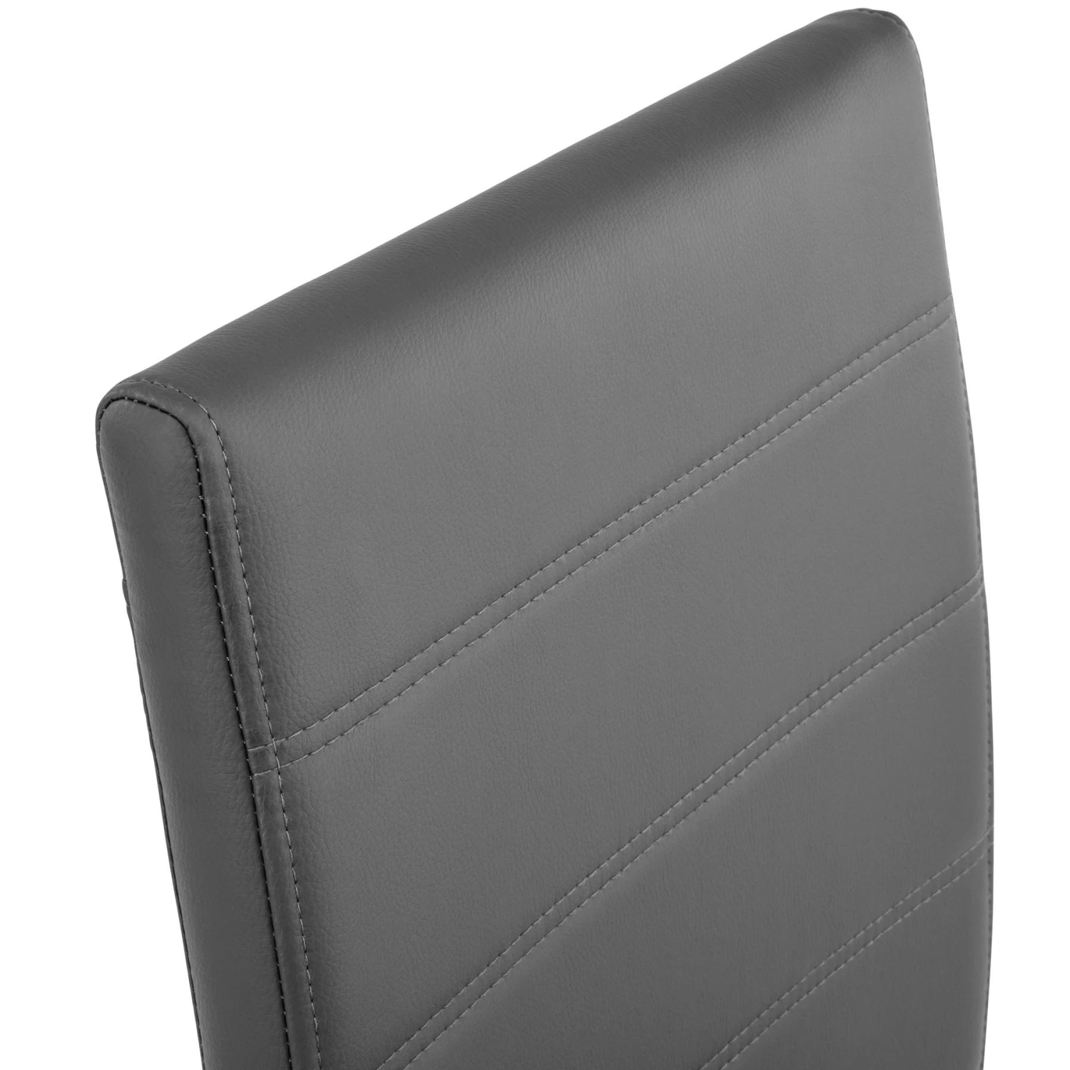 Tectake 4 Schwingstühle, Kunstleder - Grau - 402555 7 Tectake 4 Schwingstühle, Kunstleder - Grau - 402555 – Bild 7