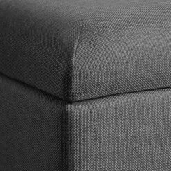 Tectake Sitzbank Ranya Gepolstert In Leinenoptik 300kg Mit Stauraum - Dunkelgrau - 403961 -Tectake ea9979ca 35dc 4193 84b8 52ac8a0f18ad