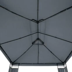 Tectake Gartenpavillon Leyla 390 X 290cm - Anthrazit - 403272 -Tectake f5ec7dc5 de7f 409e 9696 400c4d624bf1