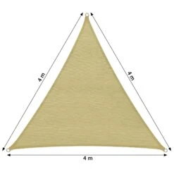 Tectake Polyethylen Sonnensegel Dreieckig Beige - 400 X 400 X 400 Cm - 402603 12 Tectake Polyethylen Sonnensegel Dreieckig Beige - 400 X 400 X 400 Cm - 402603 -Tectake f659078e 0808 47e1 b669 feb136ca8f85