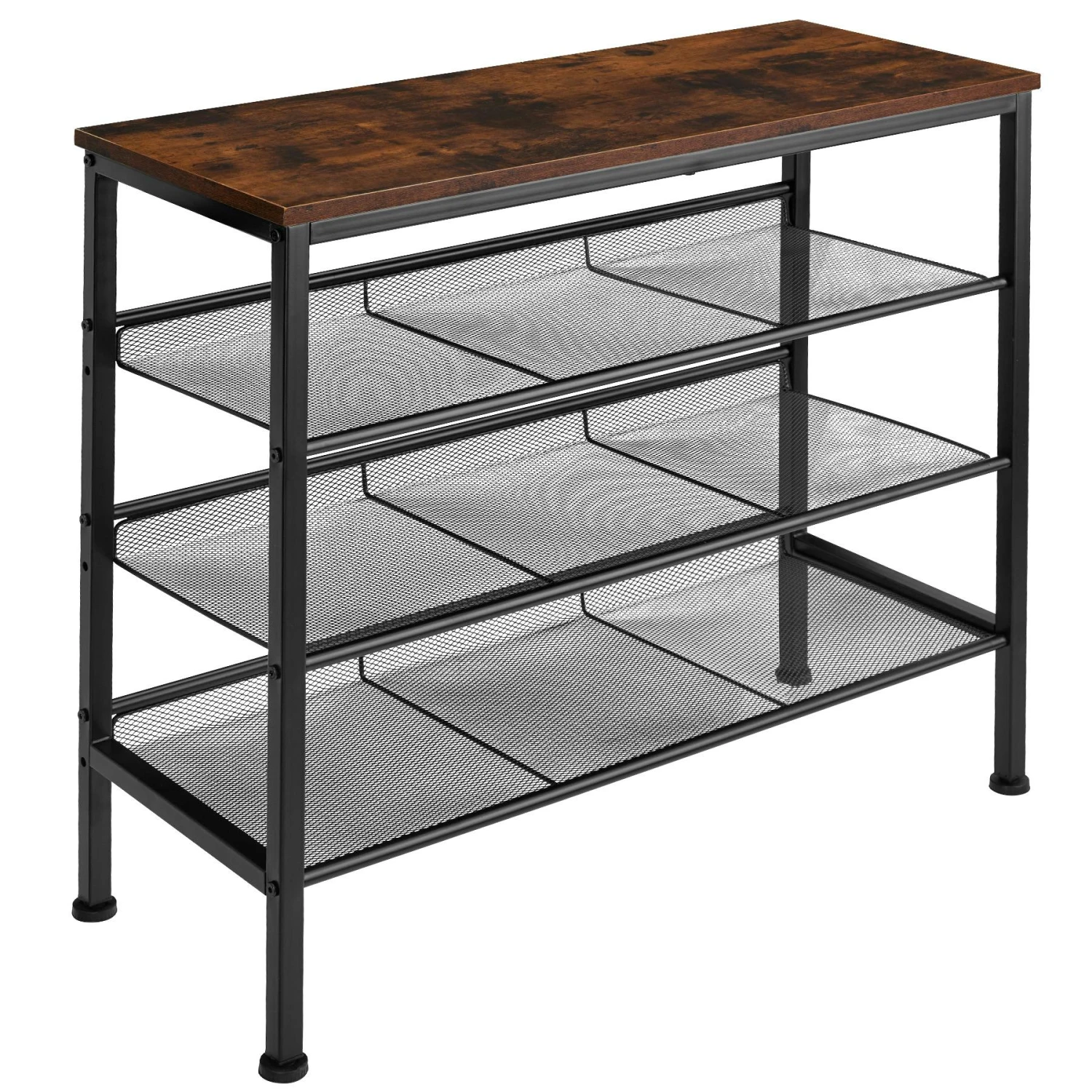 Tectake Schuhregal Portsmouth 100x30,5x72,5cm - Industrial Dunkelbraun - 404287 3 Tectake Schuhregal Portsmouth 100x30,5x72,5cm - Industrial Dunkelbraun - 404287 – Bild 3