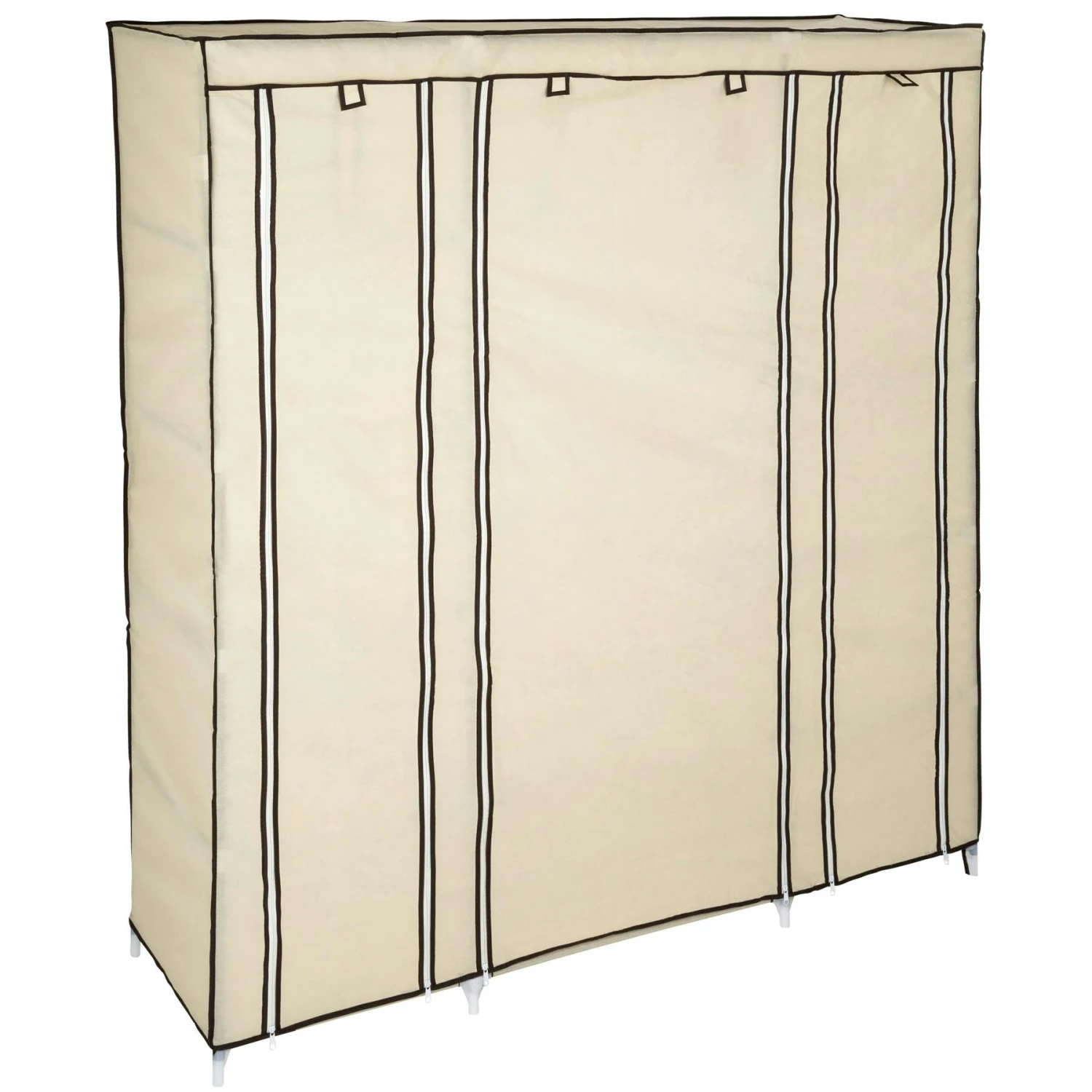Tectake Stoffschrank 6 Fächer 107x175x45cm - Beige - 402529 2 Tectake Stoffschrank 6 Fächer 107x175x45cm - Beige - 402529 – Bild 2