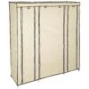 Tectake Stoffschrank 12 Fächer 150x175x45cm - Beige - 402527