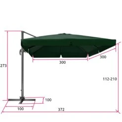 Tectake Sonnenschirm Ampelschirm 424cm Mit Fußpedal - Grün - 402995 12 Tectake Sonnenschirm Ampelschirm 424cm Mit Fußpedal - Grün - 402995 -Tectake fe5e17c5 e0d6 47ff a1d2 5fccf5ffb7da